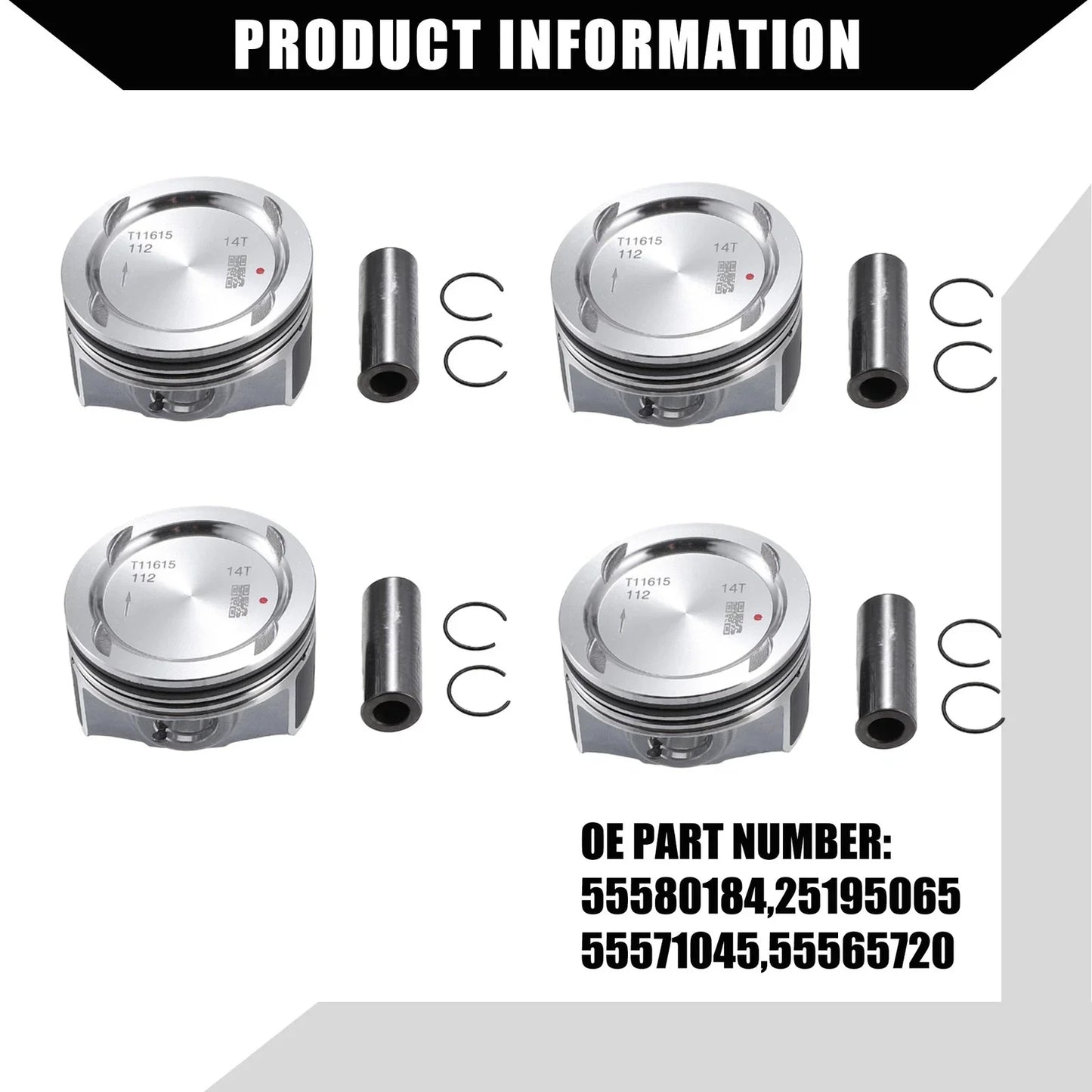 Engine Piston & Pin Snap Ring for Chevrolet Cruze 1.4L L4 (2011-2016)