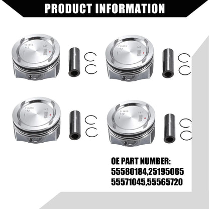Engine Piston & Pin Snap Ring for Chevrolet Cruze 1.4L L4 (2011-2016)