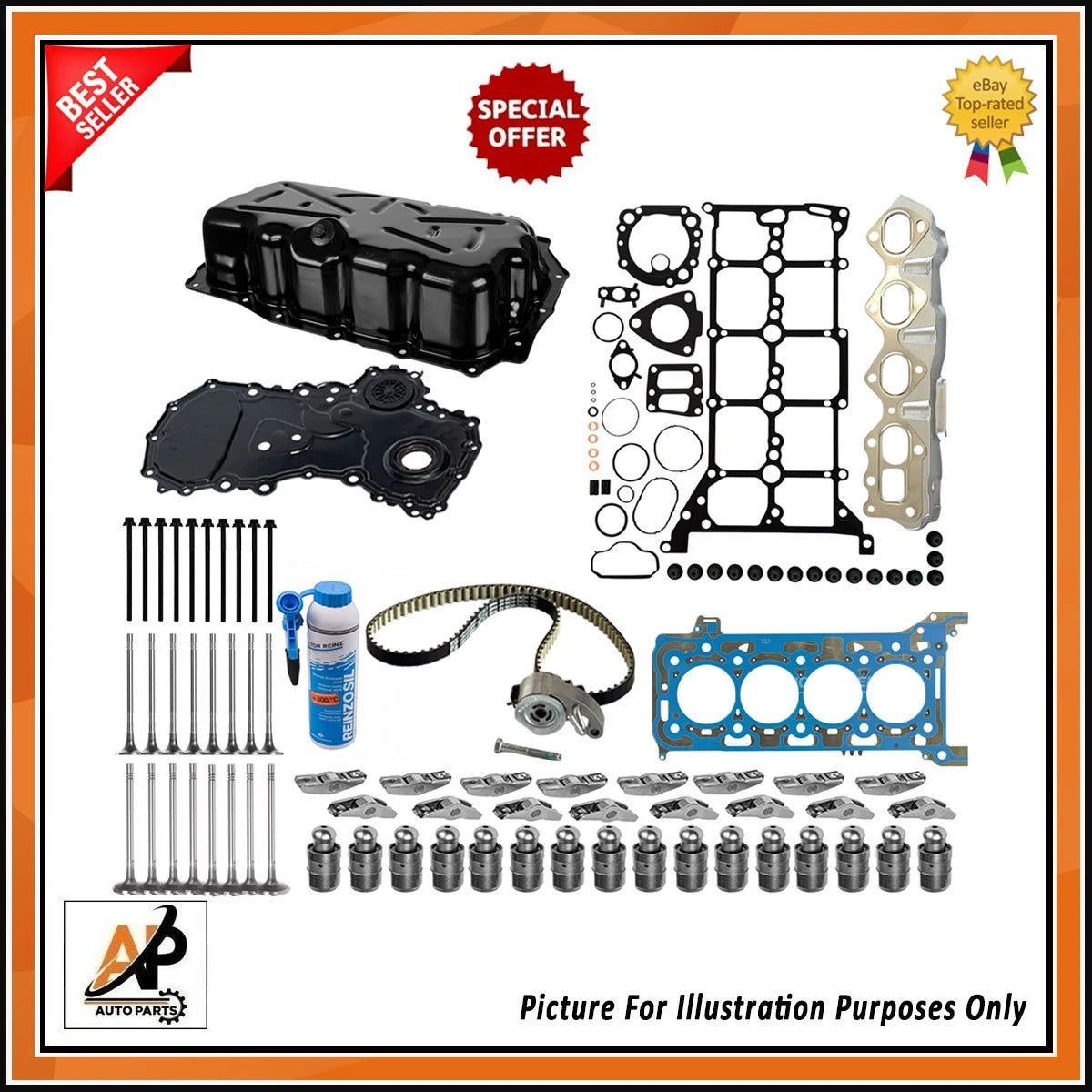 Engine Full Rebuild Kit Replacement for Ford Transit Custom 2.0 EcoBlue (2012–2024)