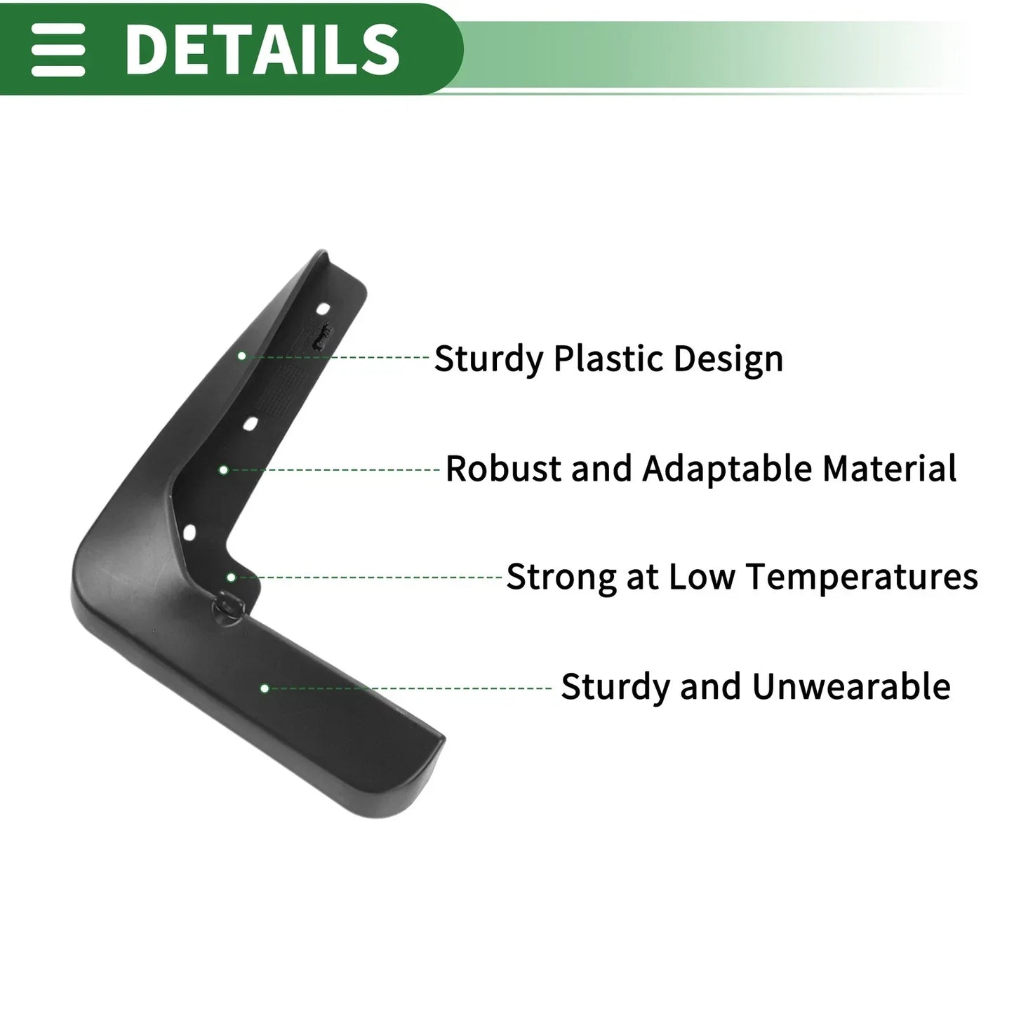 Mud Flaps Splash Guards 1 Set for Lexus GS (2012-2022)