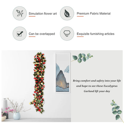 5 x 2.3M Artificial Silk Ivy Hanging Garland for Wedding Decor