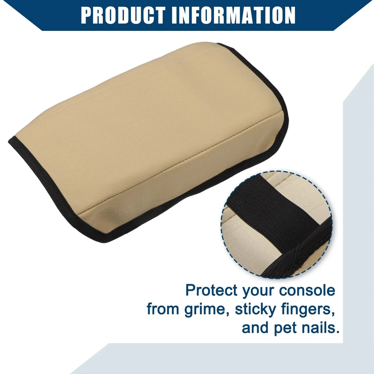 Center Console Armrest Cover for Honda Accord (2003-2007) - Neoprene Brown