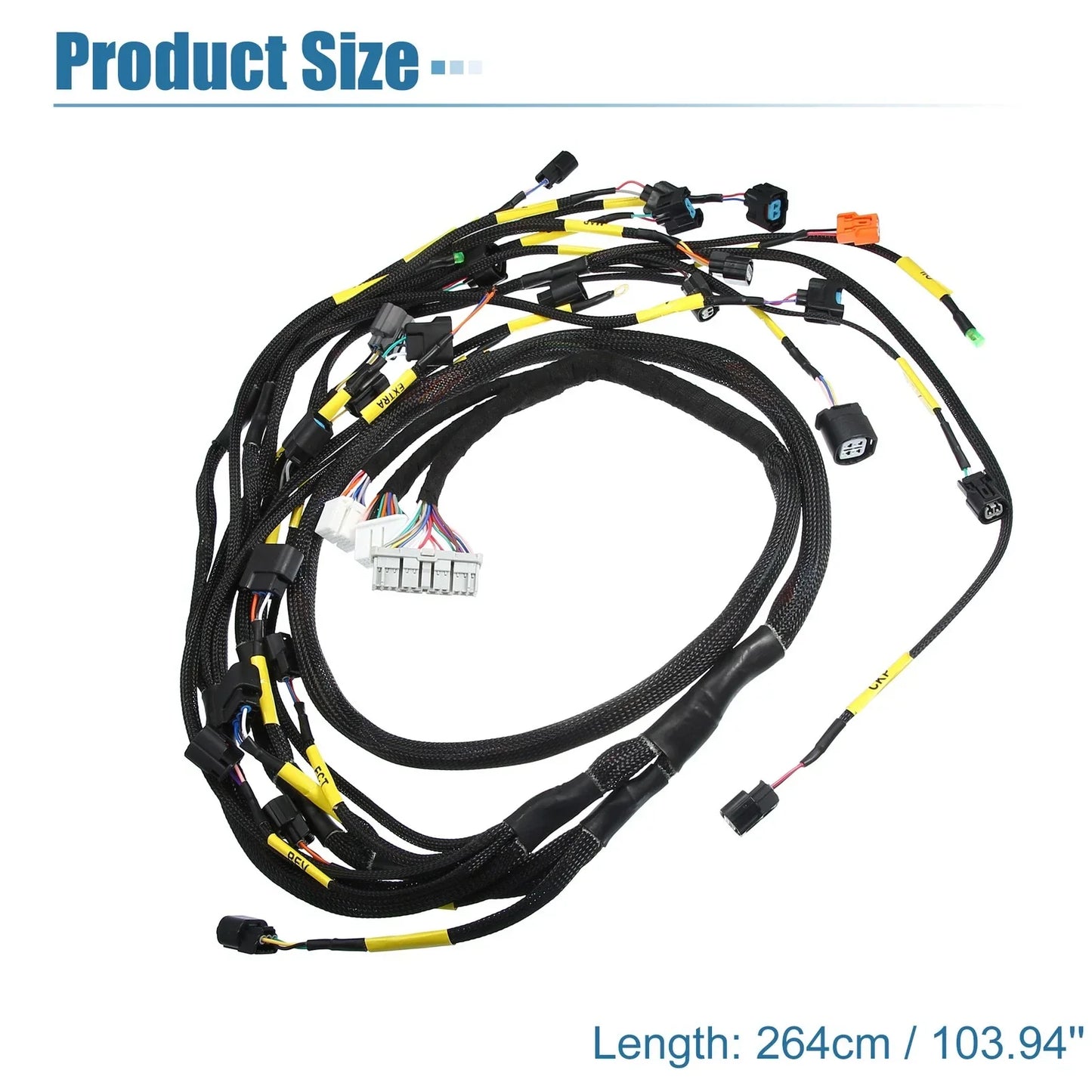 Tucked Engine Wiring Harness for Honda Acura K-Swap CRX K20 K24 K-Series