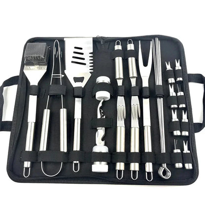 29 pcs Outdoor Barbecue Grilling Tools Set with Bag