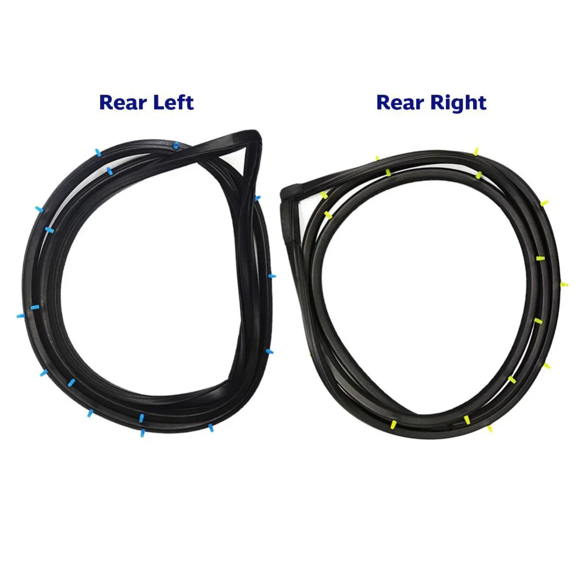 Door Rubber Weatherstrip Seal Rear L+R Fits Datsun Sunny B210 120Y 4D Sedan D05