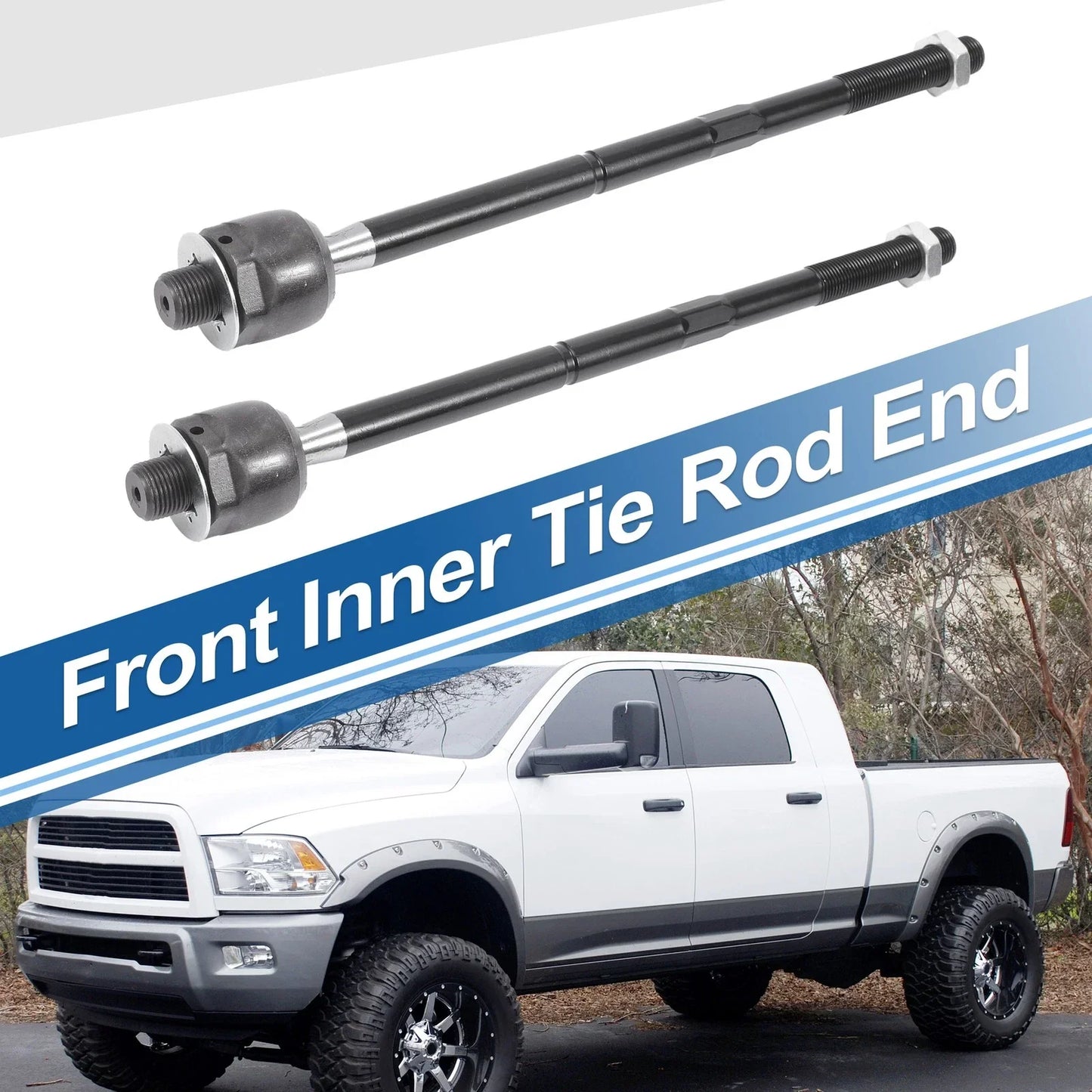 2 x Front Inner Tie Rod End Links for Dodge Magnum (2005-2008)