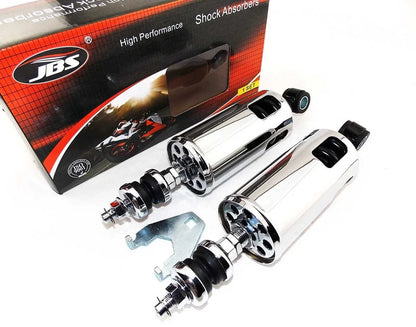 Chrome Rear Shock Absorbers for Harley Davidson FXSTD Softail Deuce (00-06)