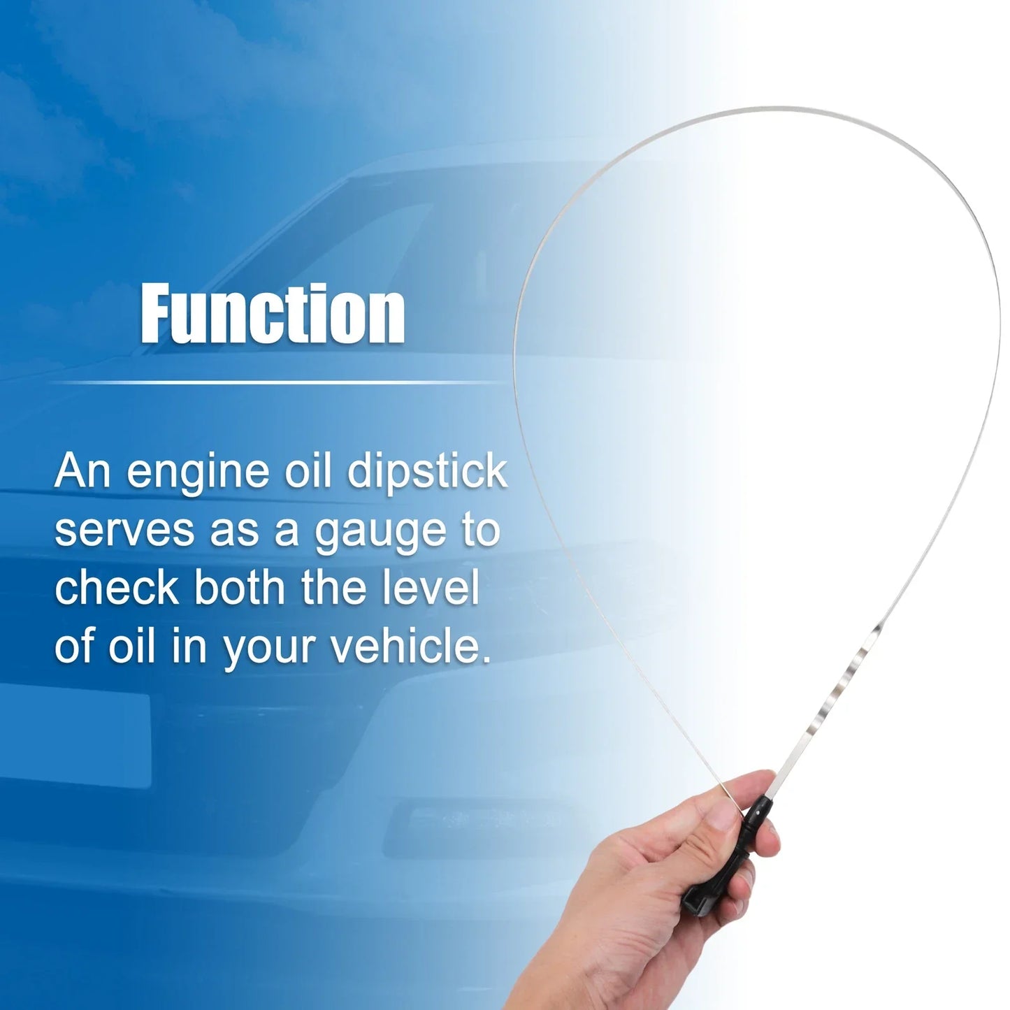 Engine Oil Level Indicator Dipstick for Dodge 2500 (2000-2002) Black