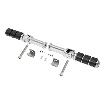 Chrome Rider Driver & Passenger Footpegs Bracket for Harley Softail (2018-2025)