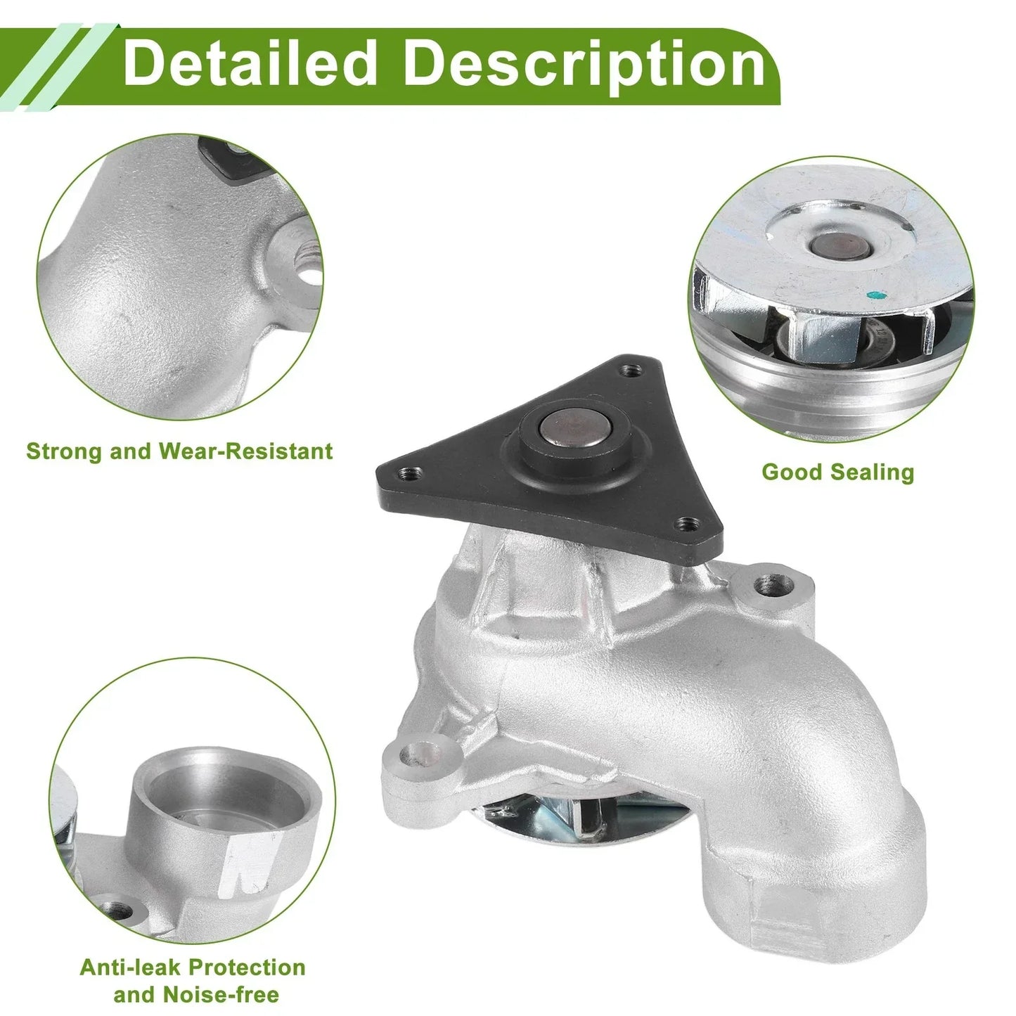 Engine Water Pump for Hyundai Elantra 2005-2011 Cooling System Replacement