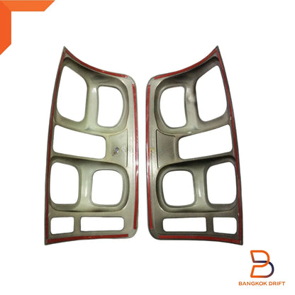 Matte Black Head Tail Light Lamp Cover Trim for Holden Colorado (2016-2023)