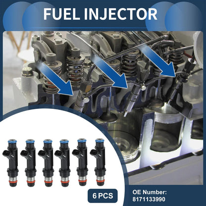 Fuel Injector 3.2L for Honda Passport (1998-2002) - 6 x Black Injectors