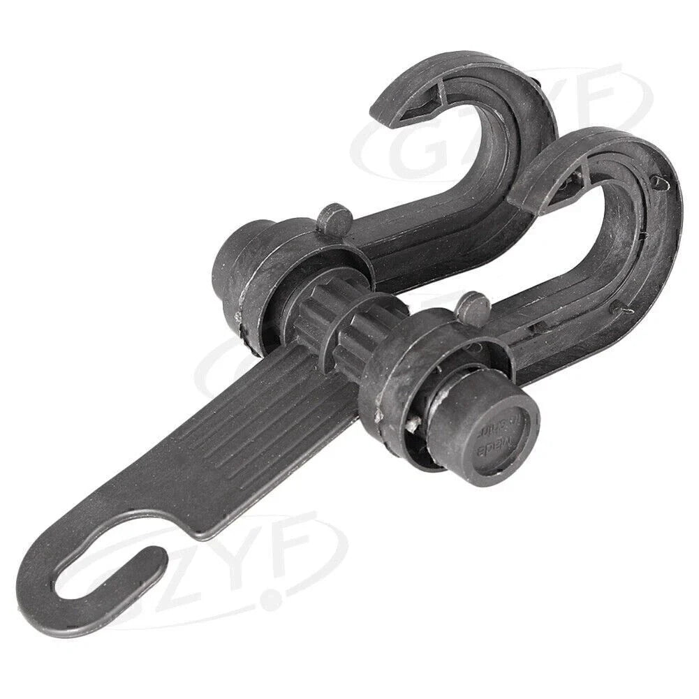 Black Plastic Car Seat Hook for Shopping Bags & Coats