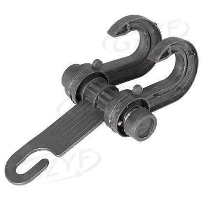 Black Plastic Car Seat Hook for Shopping Bags & Coats