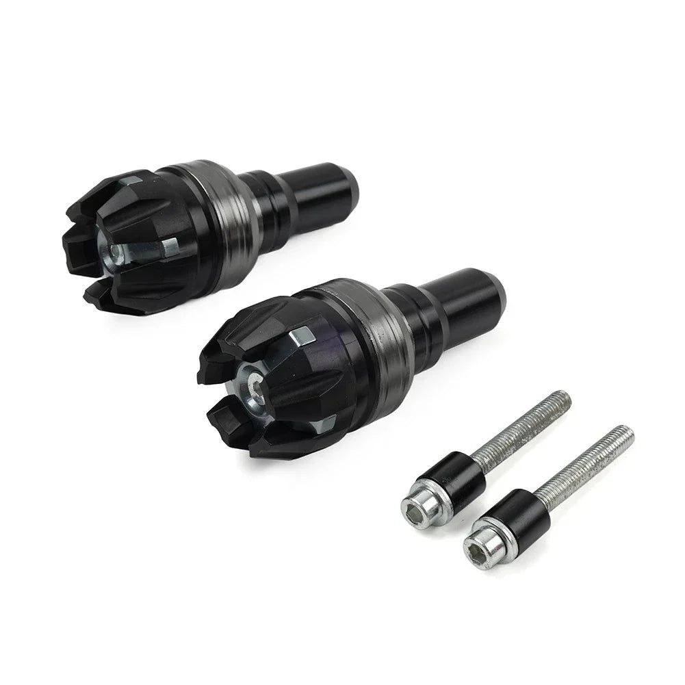 Universal Motorcycle Exhaust Frame Slider Bolt Anti Crash Protector - Grey