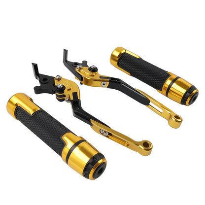 Gold Extendable Brake Clutch Levers & Handlebar Grips for Benelli TRK502/X