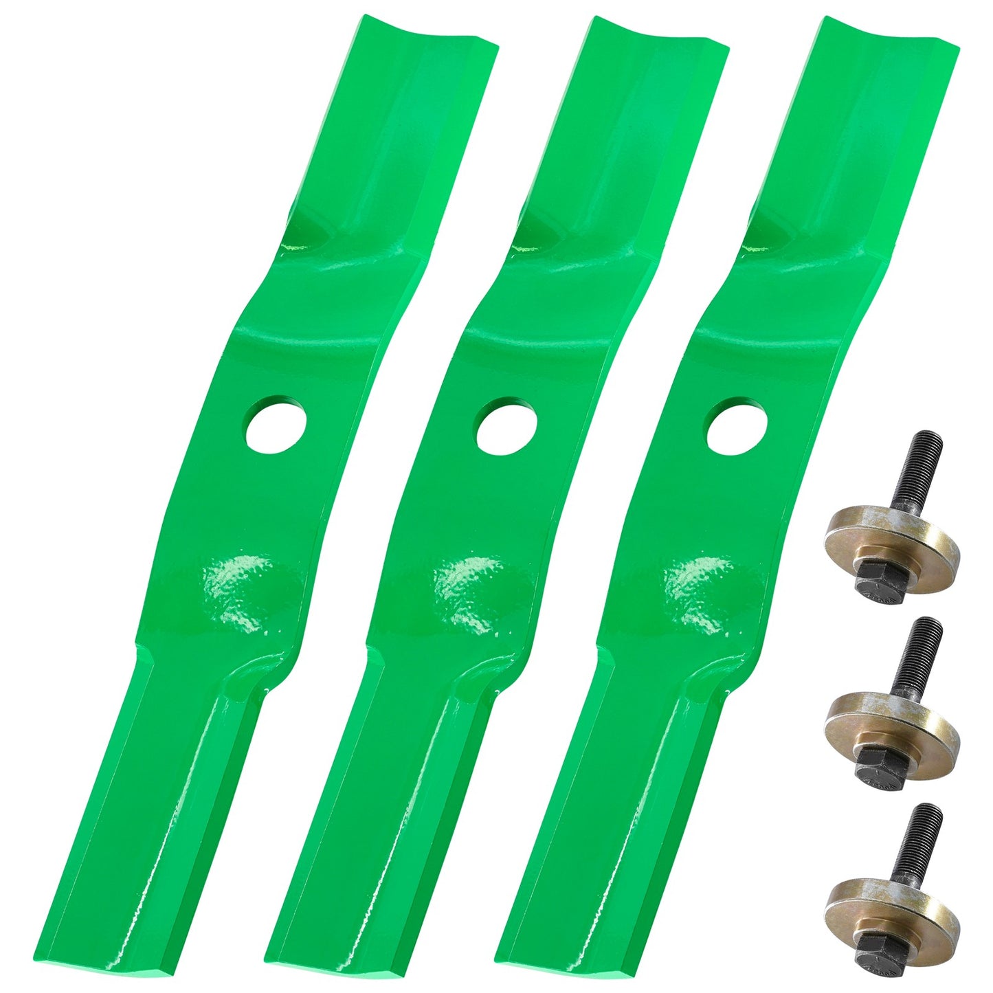 48 Inch Deck Blades Replacement with Bolt Washer for Land Pride FDR1548 (2000–2015)
