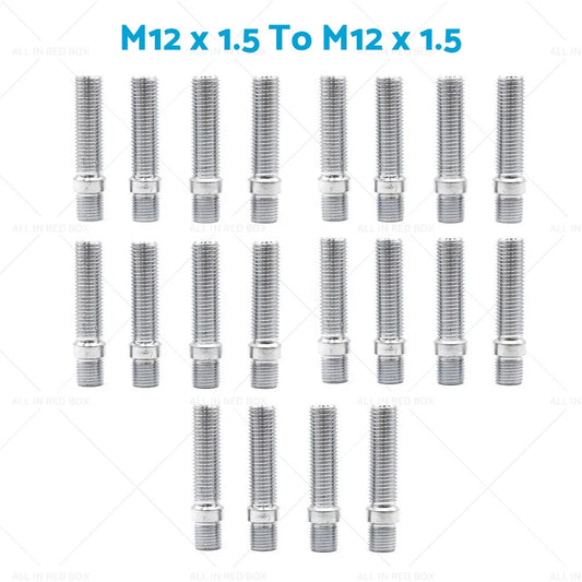 20 x 58mm M1 1.5 Wheel Stud Conversion Bolts for German Cars