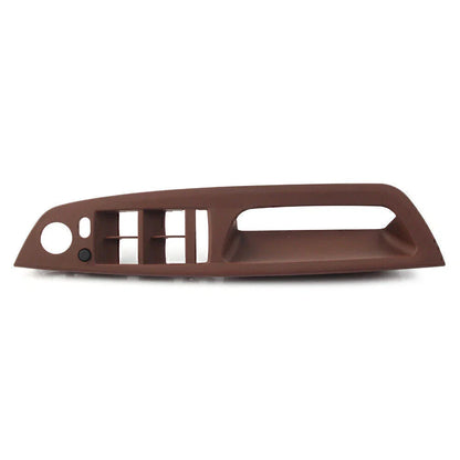 Inner Door Handle Trim Cover for BMW X5 X6 E70 LHD ABS Red Brown (2007-2013)