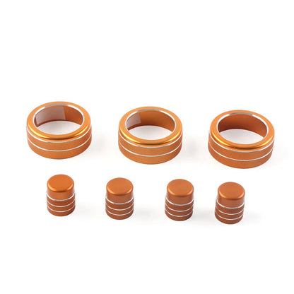 Knob Ring Cover Trim for Honda Civic 11th (2022- ) & CRV (2023-2024) Orange