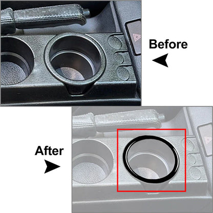 Water Cup Holder Ring Cover Trim for BMW 3 Series (1994-1996) Black