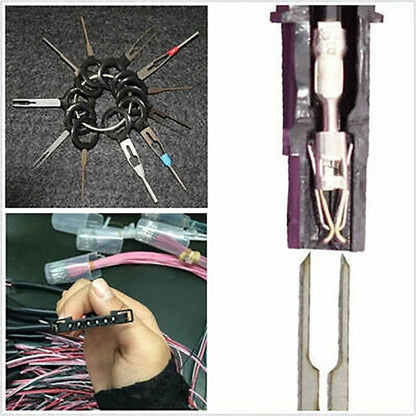 Terminal Removal Tool Wire Connector Pin Release Extractor Puller Kit for Car