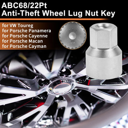 Wheel Lock Lug Nut Key Socket Tool for VW Touareg (2004-2018)