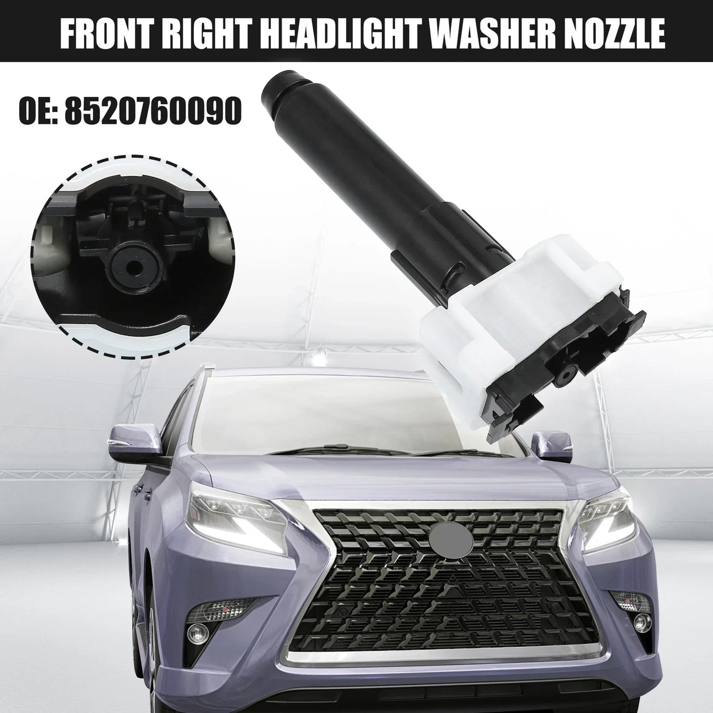 Front Right Headlight Washer Nozzle for Lexus GX460 (2014-2017)
