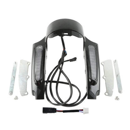 Black Rear Fender Fascia Set for Harley Road Glide Touring (2009-2013)