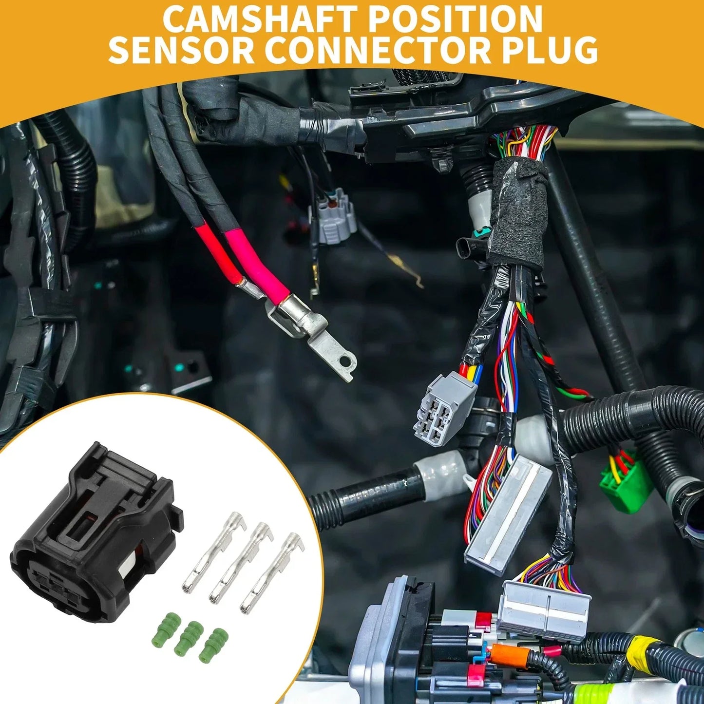 3 Pin Camshaft Position Sensor Connector Plug for Lexus (No. 9091905060)
