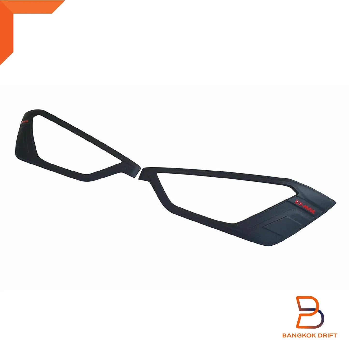 Matte Black Headlight & Taillight Covers for Isuzu D-Max Ute (2020-2023)