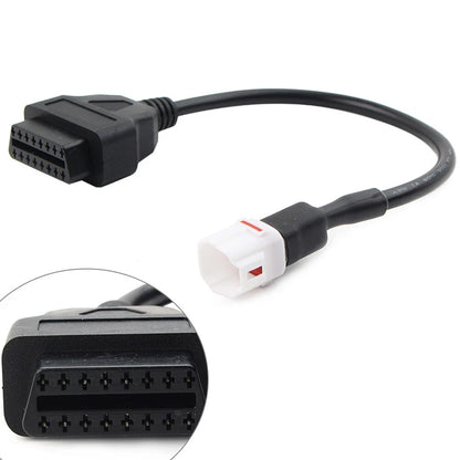 4 Pin to OBD2 Diagnostic Tool Code Reader Adapter Cable for Yamaha Motorcycle