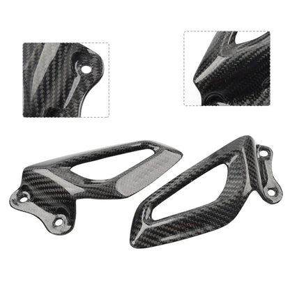 Carbon Fiber Rearset Footrest Plate Heel Guard for BMW S1000RR, M1000RR (19-24)