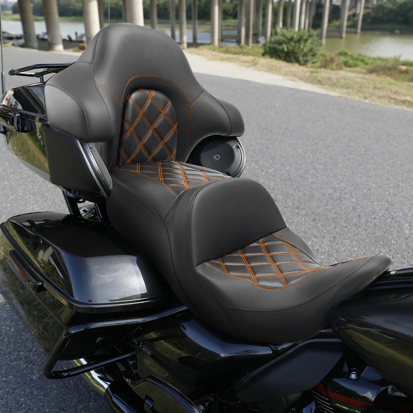 Driver Passenger Seat Backrest for Harley Touring Road Glide Ultra (2014-2023)