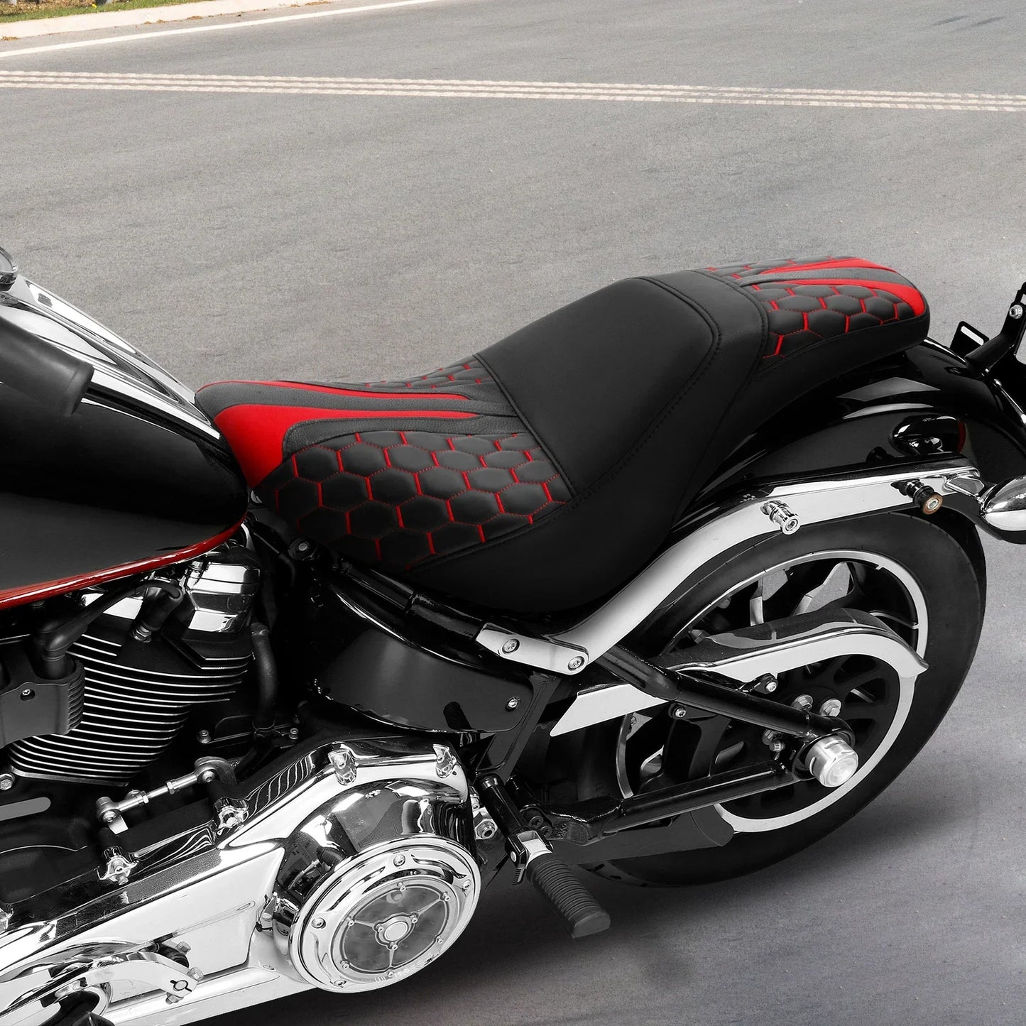 Rider Driver Passenger Seat for Harley Softail Low Rider (2018-2023)
