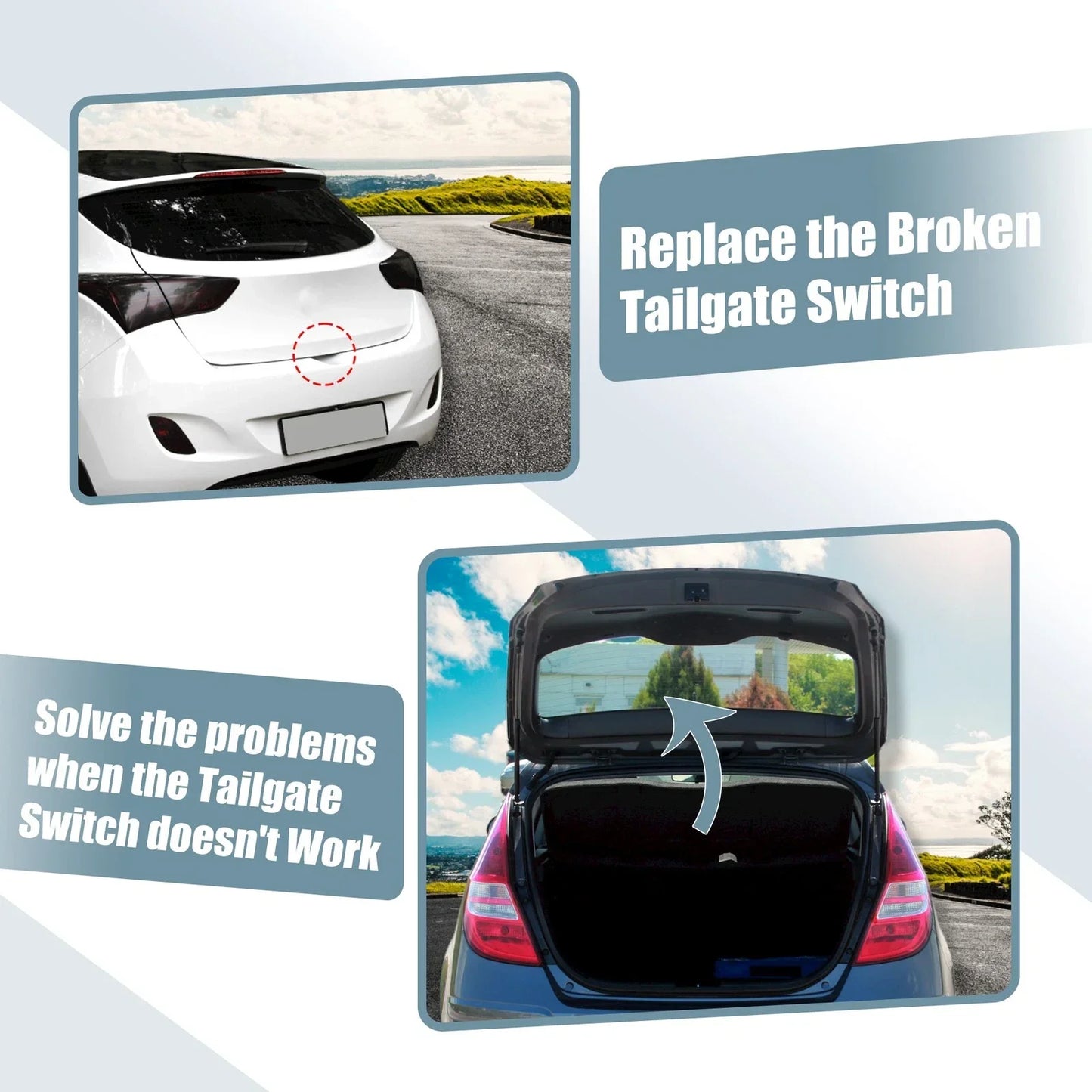 Rear Trunk Tailgate Handle Release Switch for Hyundai (2011-2016)