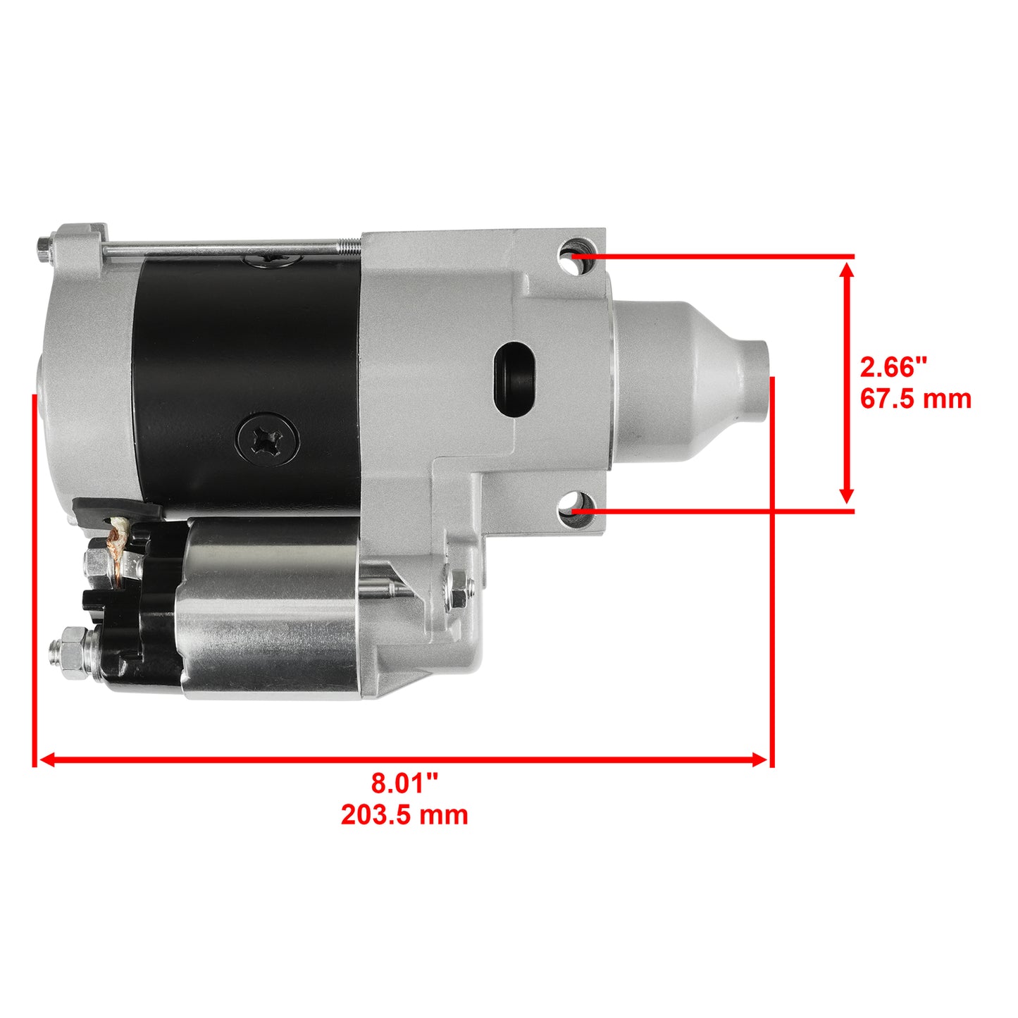 Caltric Starter Replacement for John Deere Kawasaki Small Engine (17-25HP)