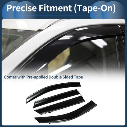 Window Deflectors for Hyundai Tucson Side Window Vent Visors Black 2016