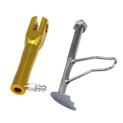 Adjustable Gold Motorcycle Foot Side Stand Support Kickstand