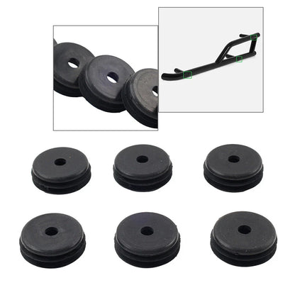 6 x Black Side Nerf Bar End Cap Plug for Polaris General 1000 (2016-2025)