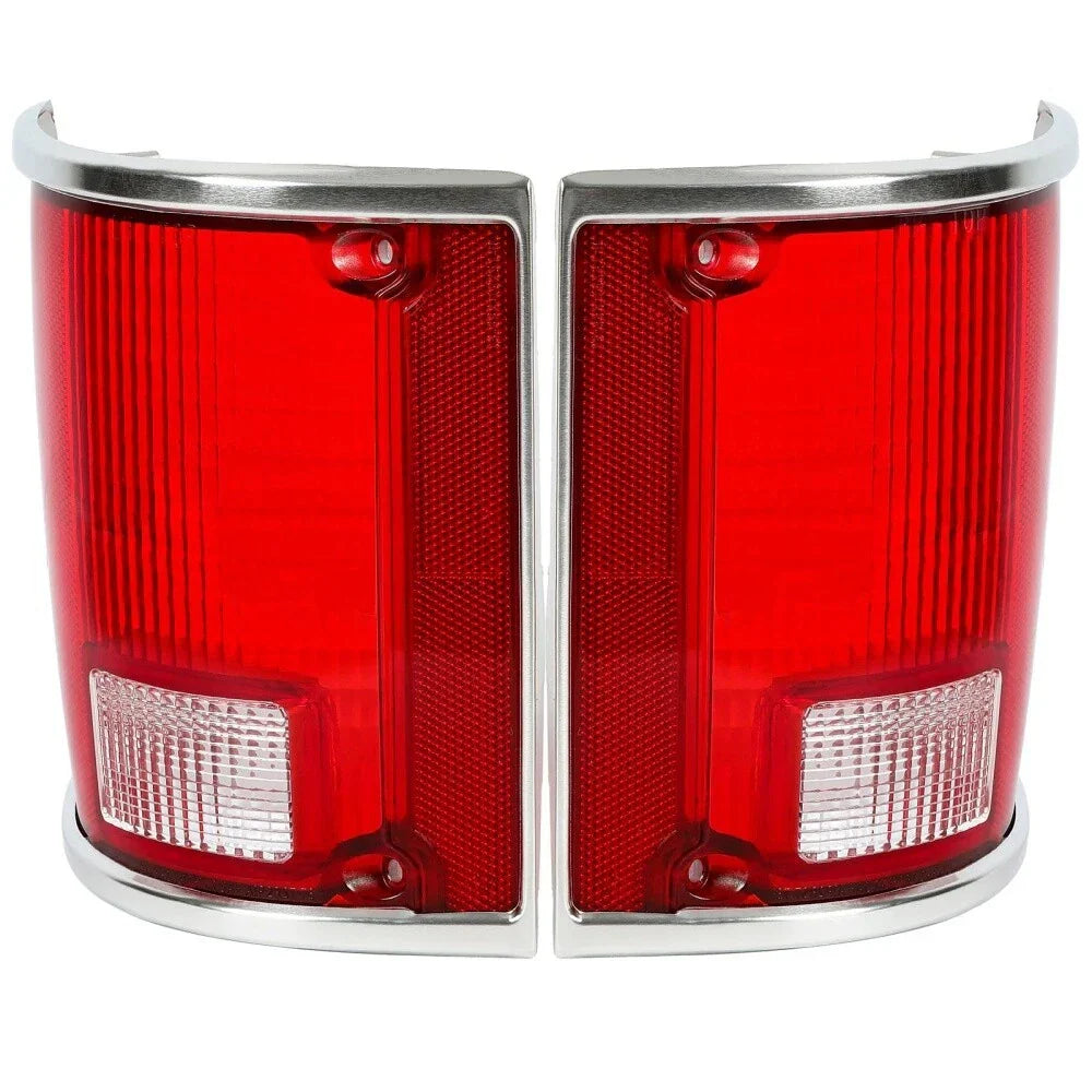 Left & Right Tail Light Lens for Chevrolet C10 C20 C30 Suburban Jimmy (1973-1991)