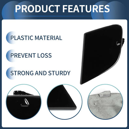 Rear Bumper Tow Hook Cover for Mercedes-Benz W172 R172 (2012-2019) Black