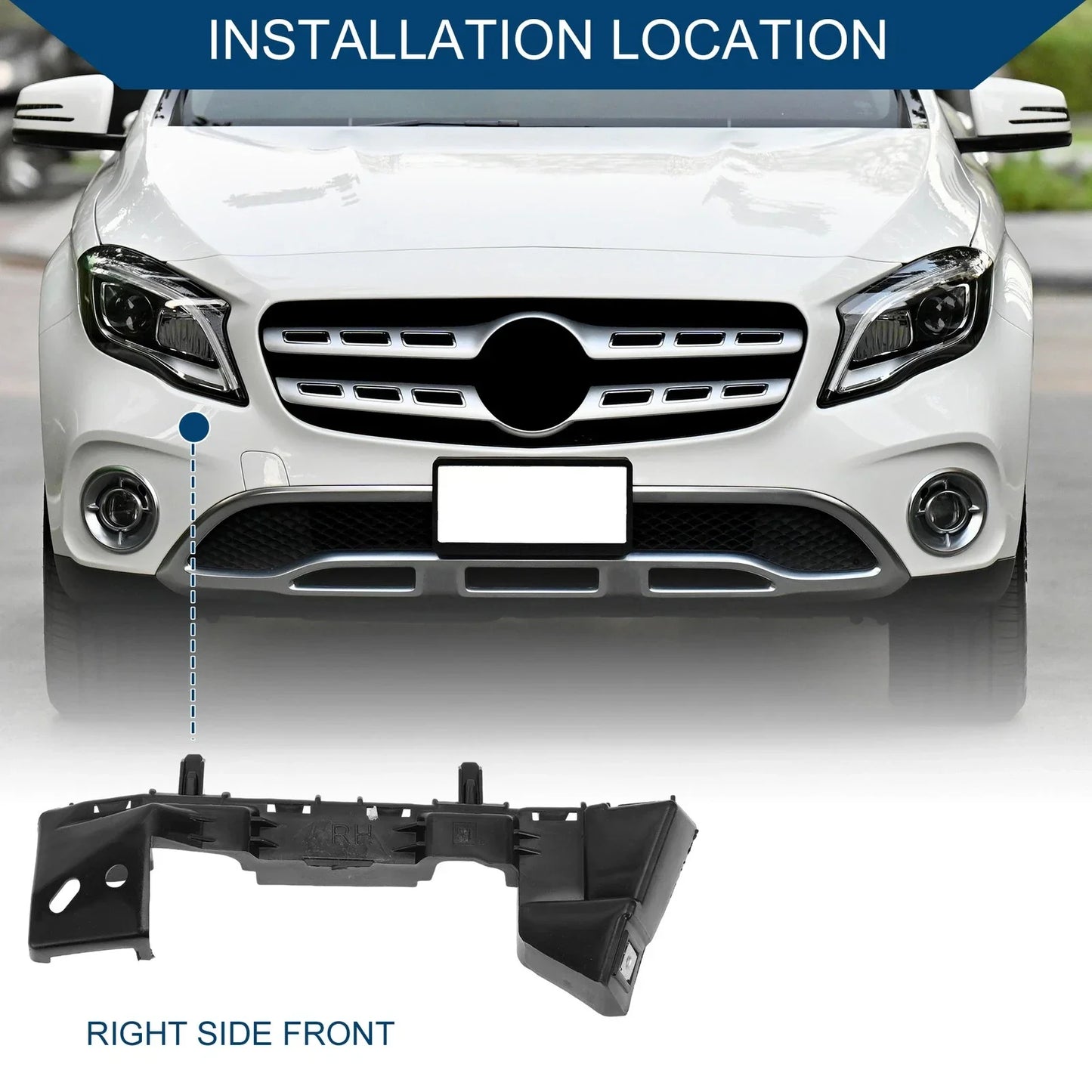 Right Front Bumper Support Bracket for Chevrolet Cruze Sedan (2011-2016)