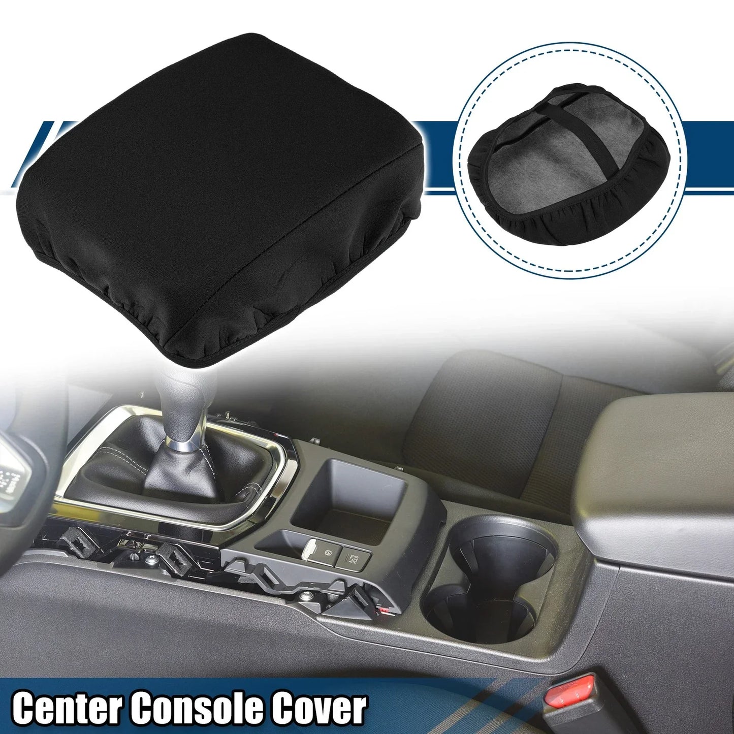 Center Console Armrest Cover for Honda CR-V 2017-2022 Neoprene Black