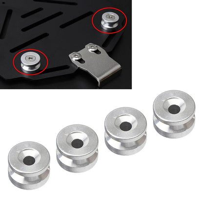 Trunk Base Plate Pad Bracket Bushing Spacer for Motorcycle Silver