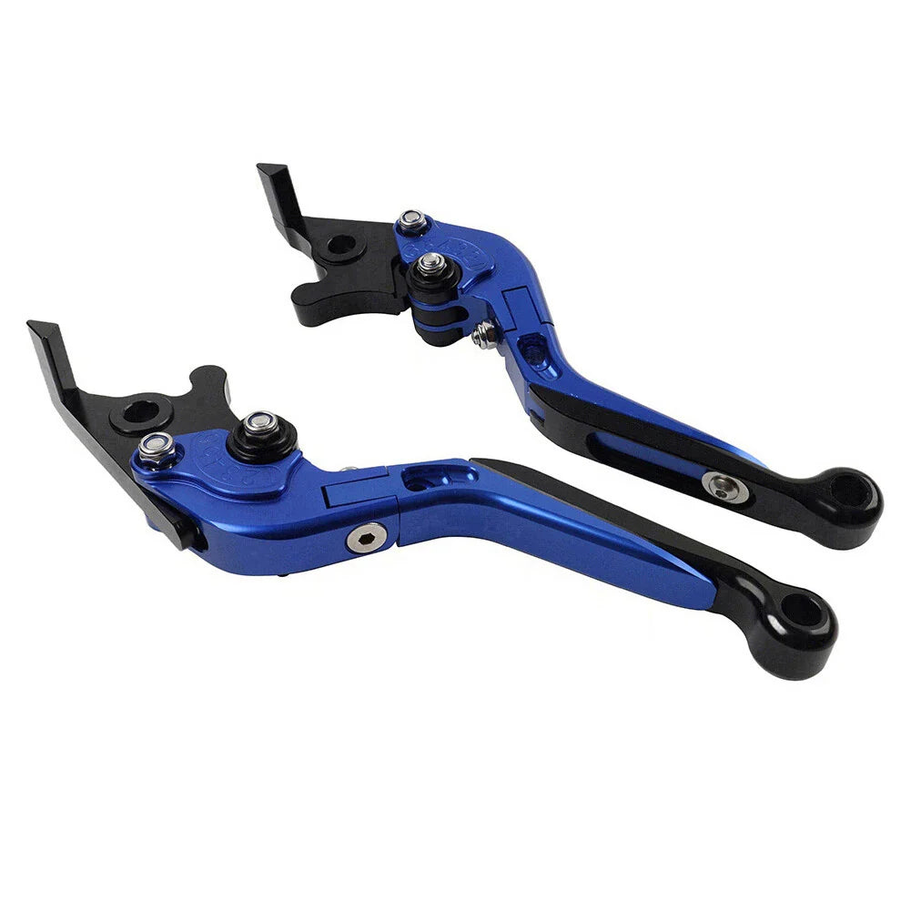 CNC Blue Extendable Brake Clutch Levers for Yamaha YZF R1 R6 R6S (2004-2016)
