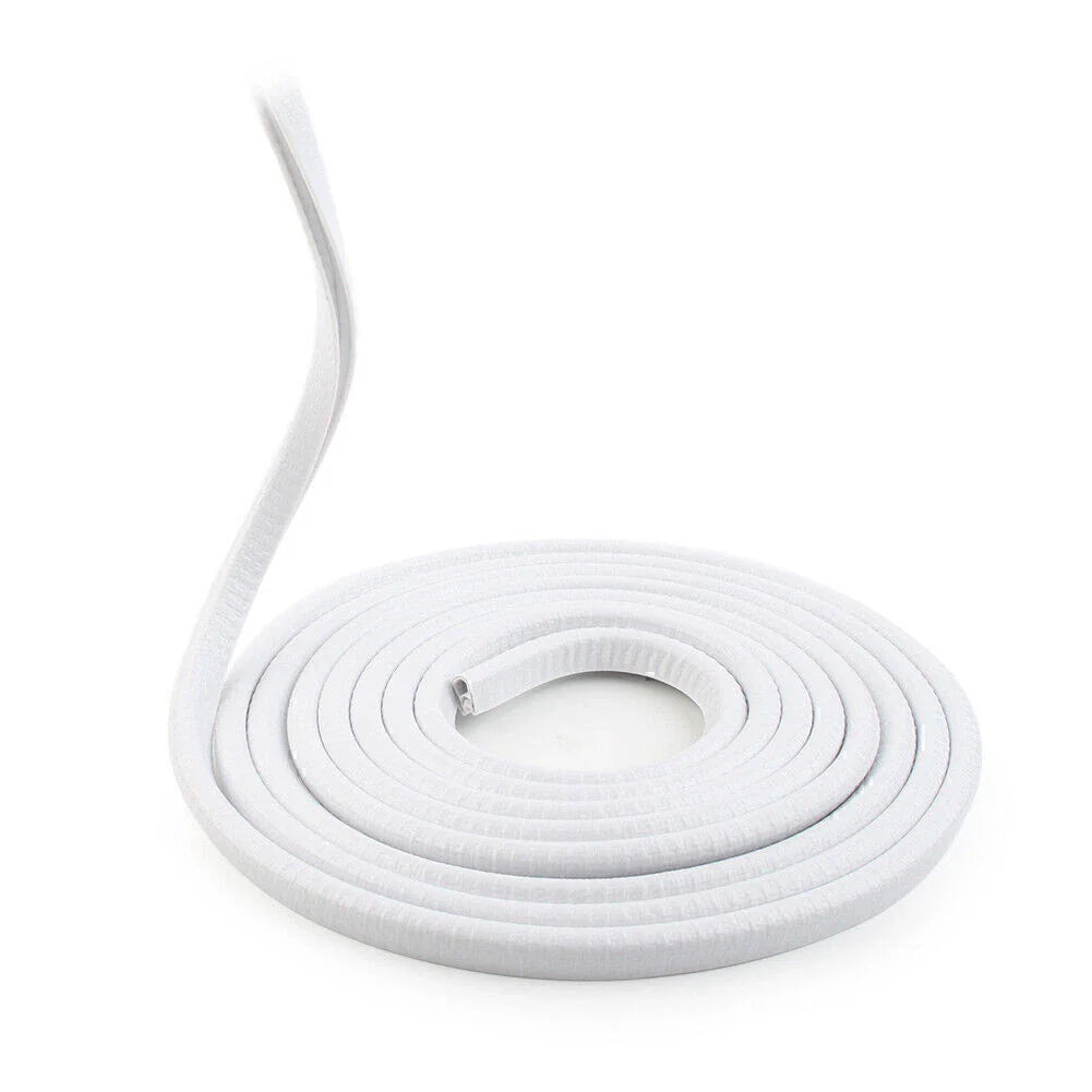10ft Car Door Trim Edge Lock Guard Moulding Rubber Seal Strip Protector White
