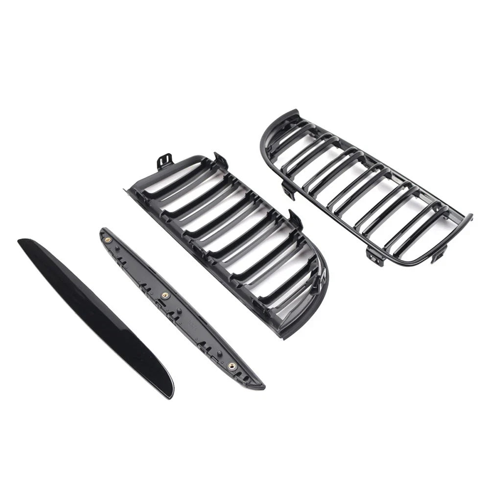 Dual Slat Front Kidney Grille for BMW 3-Series E90 E91 (2005-2008)