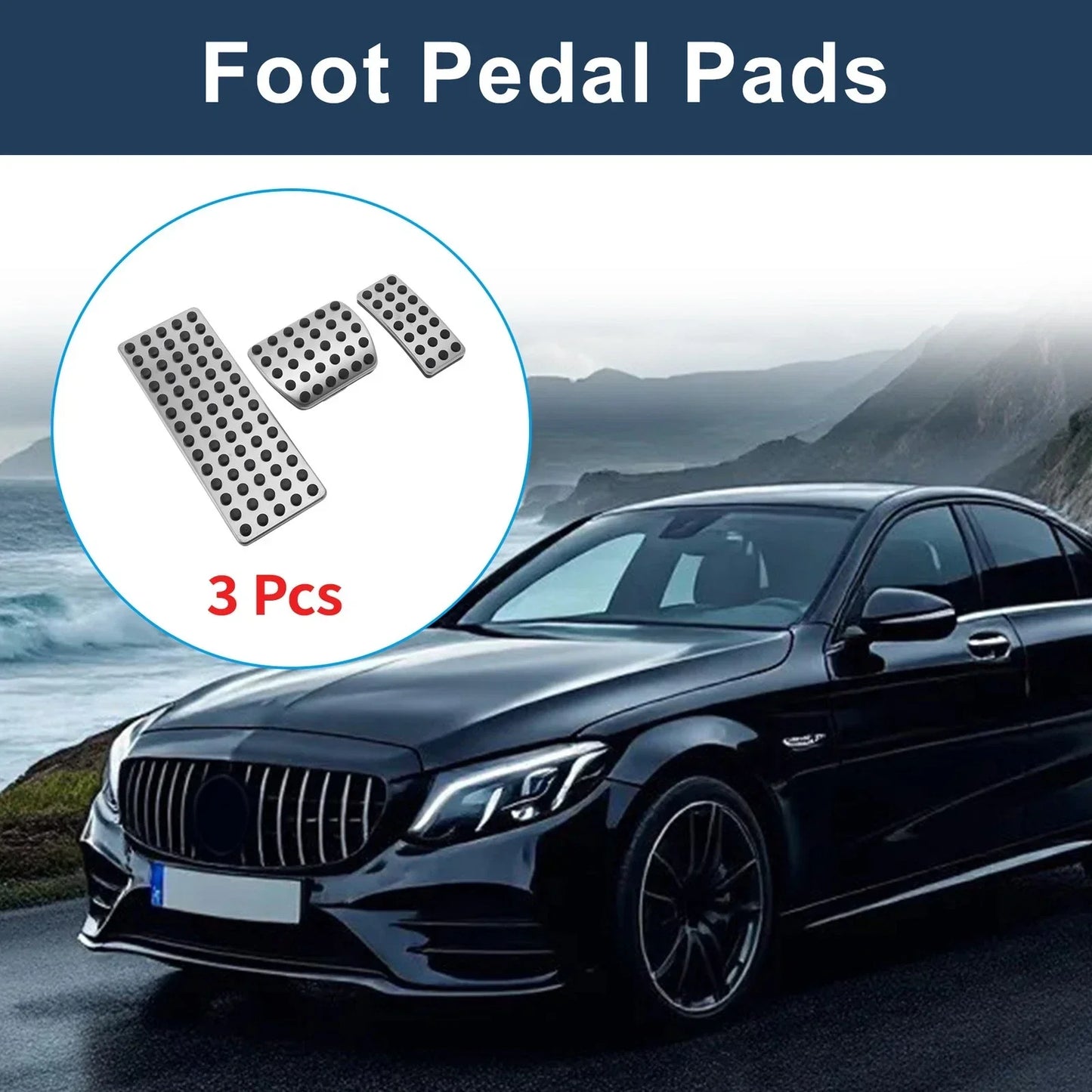 Foot Accelerator Pedal Covers for Mercedes Benz A-Class (2019-2020)