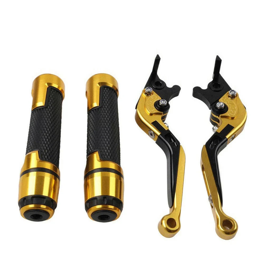 Folding Extendable Brake Clutch Levers & Handlebar Grips for Triumph Speed Triple (2011-2023)